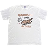 【LUMBER×Tsulino】コットンライクドライＴシャツ(マゴチ　ホワイト-S)